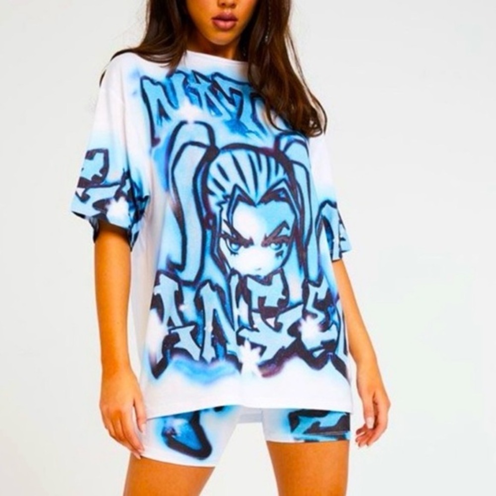 JDL JADED LONDON NOT YOUR ANGEL OVERSIZED Tee Size 2